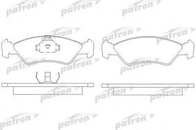 Комплект тормозных колодок, дисковый тормоз PATRON купить