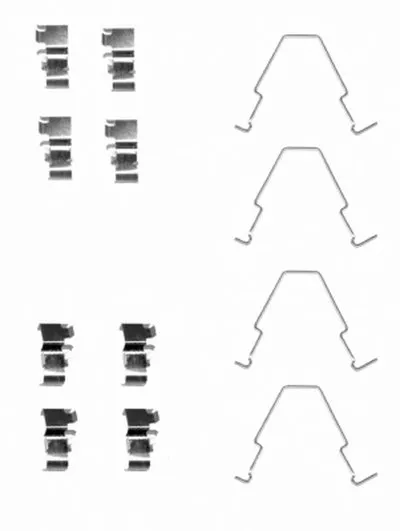 Комплектующие, колодки дискового тормоза HELLA PAGID купить