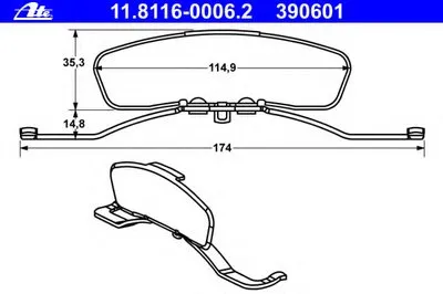 Пружина, тормозной суппорт ATE купить