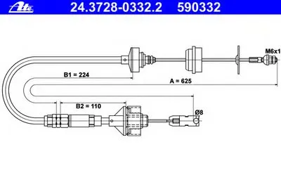 Тросик сцепления ATE купить