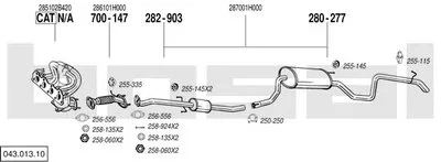 Система выпуска ОГ BOSAL купить