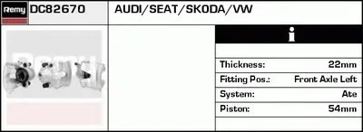 Тормозной суппорт Remanufactured REMY (Multiline) DELCO REMY купить