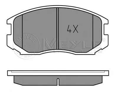 Комплект тормозных колодок, дисковый тормоз PLATINUM PAD MEYLE купить