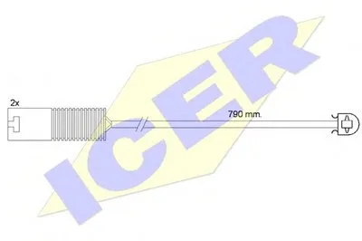 Сигнализатор, износ тормозных колодок ICER купить