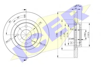 Тормозной диск ICER купить