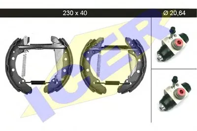 Комплект тормозных колодок ICER купить