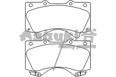 Комплект тормозных колодок, дисковый тормоз ASHUKI купить