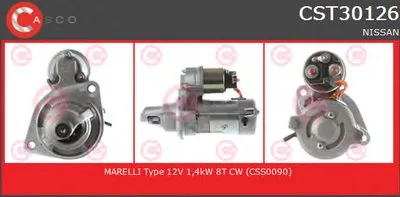 Стартер REMANUFACTURED SERIES CASCO купить