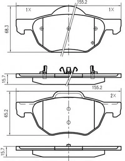 Комплект тормозных колодок, дисковый тормоз VEMA купить