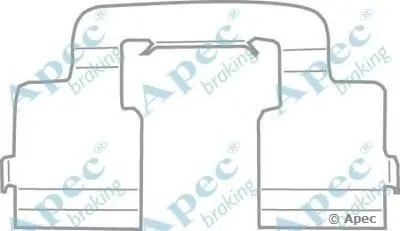 Комплектующие, тормозные колодки APEC braking купить