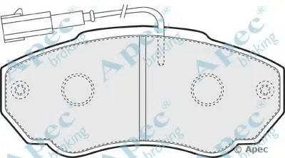 Комплект тормозных колодок, дисковый тормоз APEC braking купить