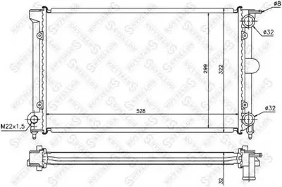 Радиатор, охлаждение двигателя STELLOX купить