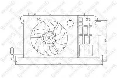 Вентилятор, охлаждение двигателя STELLOX купить