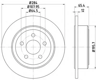 Тормозной диск PRO HELLA PAGID купить