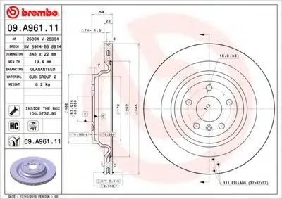 Тормозной диск COATED DISC LINE BREMBO купить