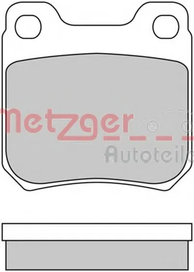 Комплект тормозных колодок, дисковый тормоз METZGER купить
