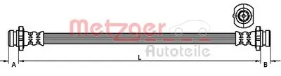 Тормозной шланг METZGER купить