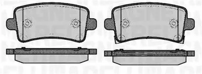Комплект тормозных колодок, дисковый тормоз MAGNETI MARELLI купить