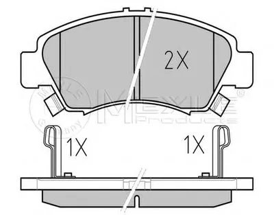 Комплект тормозных колодок, дисковый тормоз PLATINUM PAD MEYLE купить