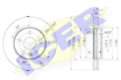 Тормозной диск ICER купить