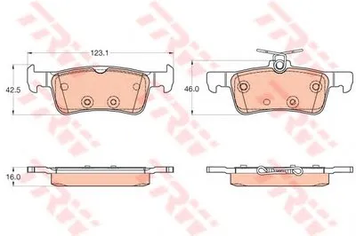 Комплект тормозных колодок, дисковый тормоз COTEC TRW купить