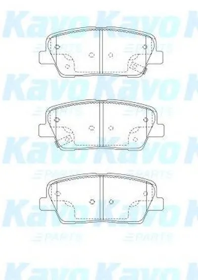 Комплект тормозных колодок, дисковый тормоз MK KASHIYAMA KAVO PARTS купить
