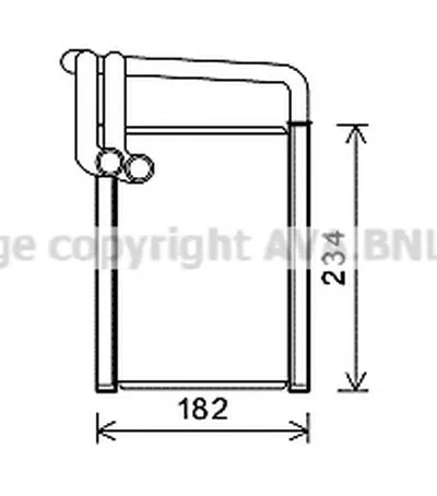 Теплообменник, отопление салона AVA QUALITY COOLING купить