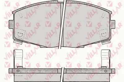 Комплект тормозных колодок, дисковый тормоз VILLAR купить