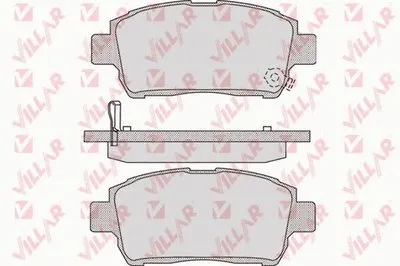 Комплект тормозных колодок, дисковый тормоз VILLAR купить