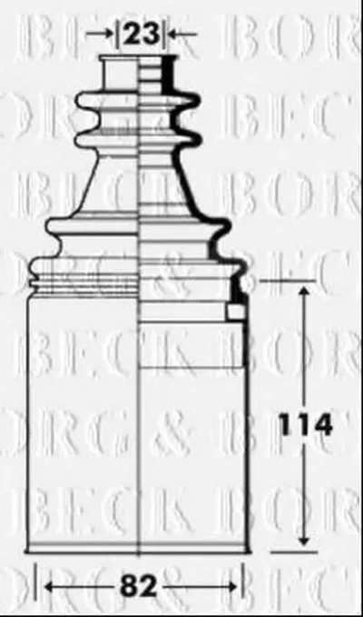 Пыльник, приводной вал BORG & BECK купить