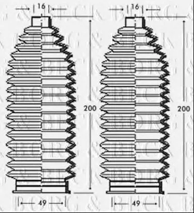 Пыльник, рулевое управление BORG & BECK купить