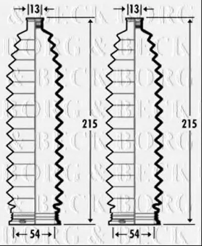 Пыльник, рулевое управление BORG & BECK купить