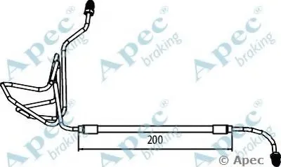 Тормозной шланг APEC braking купить
