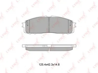 Комплект тормозных колодок, дисковый тормоз LYNXauto купить