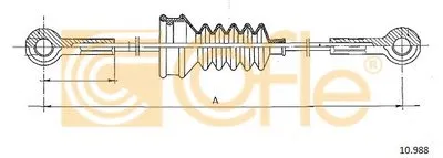 Трос, стояночная тормозная система COFLE купить