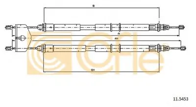 Трос, стояночная тормозная система COFLE купить