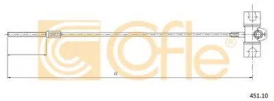 Трос, стояночная тормозная система COFLE купить