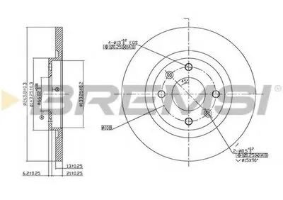 Тормозной диск BREMSI купить