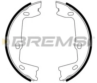 Комплект тормозных колодок, стояночная тормозная система BREMSI купить
