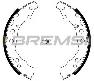 Комплект тормозных колодок BREMSI купить