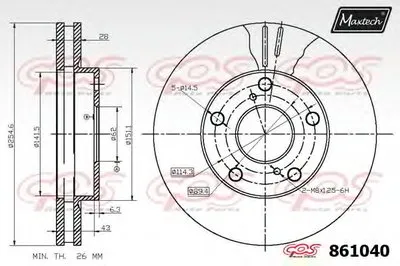 Тормозной диск R+ (Regular Plus) MAXTECH купить