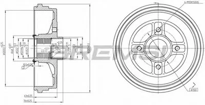 Тормозной барабан BREMSI купить