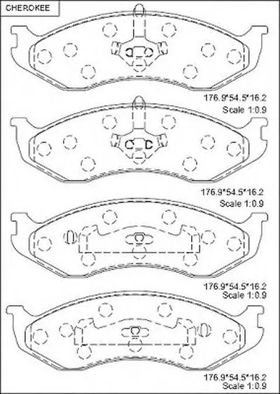 Комплект тормозных колодок, дисковый тормоз ASIMCO купить
