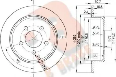 Тормозной диск R BRAKE купить