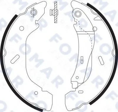 Комплект тормозных колодок FOMAR Friction купить