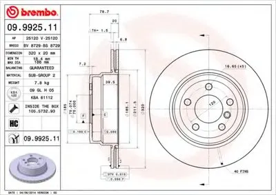 Тормозной диск COATED DISC LINE BREMBO купить