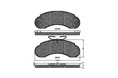 Комплект тормозных колодок, дисковый тормоз SPIDAN купить