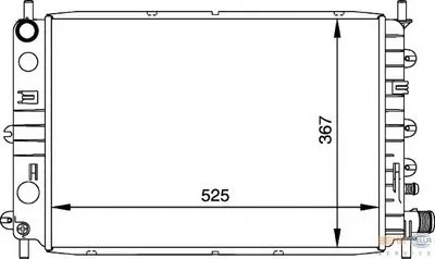 Радиатор, охлаждение двигателя BEHR HELLA SERVICE HELLA купить