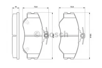 Комплект тормозных колодок, дисковый тормоз