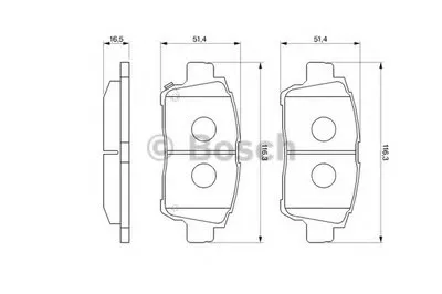Комплект тормозных колодок, дисковый тормоз BOSCH купить
